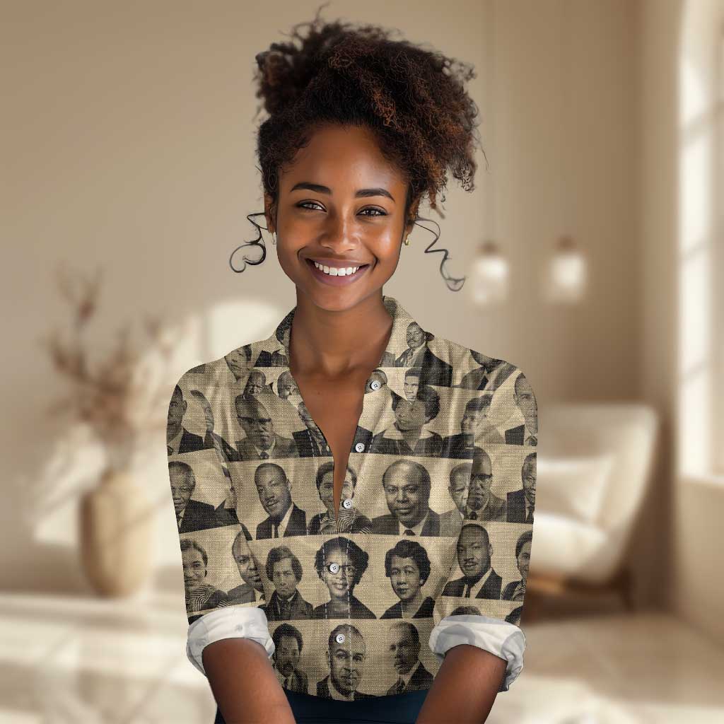 Civil Rights Leaders Women Casual Shirt African-American DT02