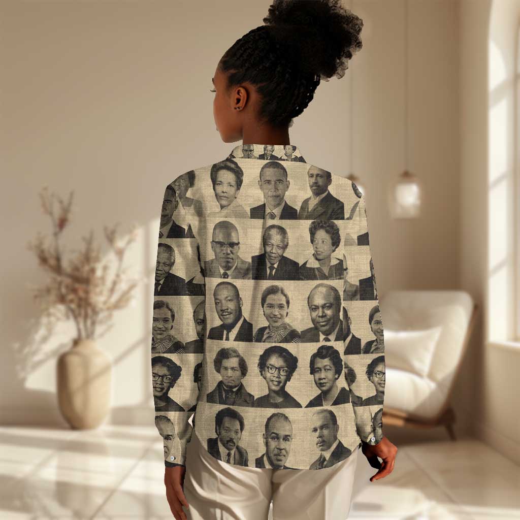 Civil Rights Leaders Women Casual Shirt African-American DT02