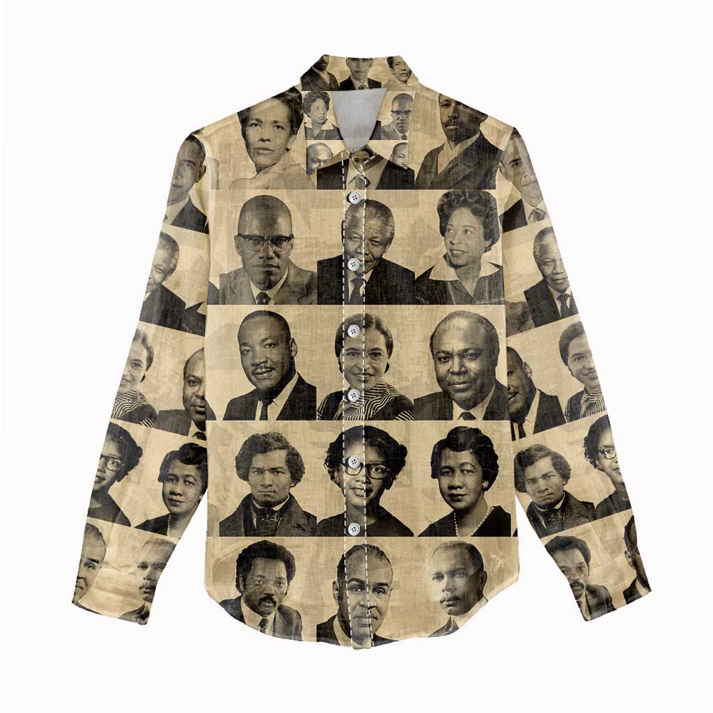 Civil Rights Leaders Women Casual Shirt African-American DT02