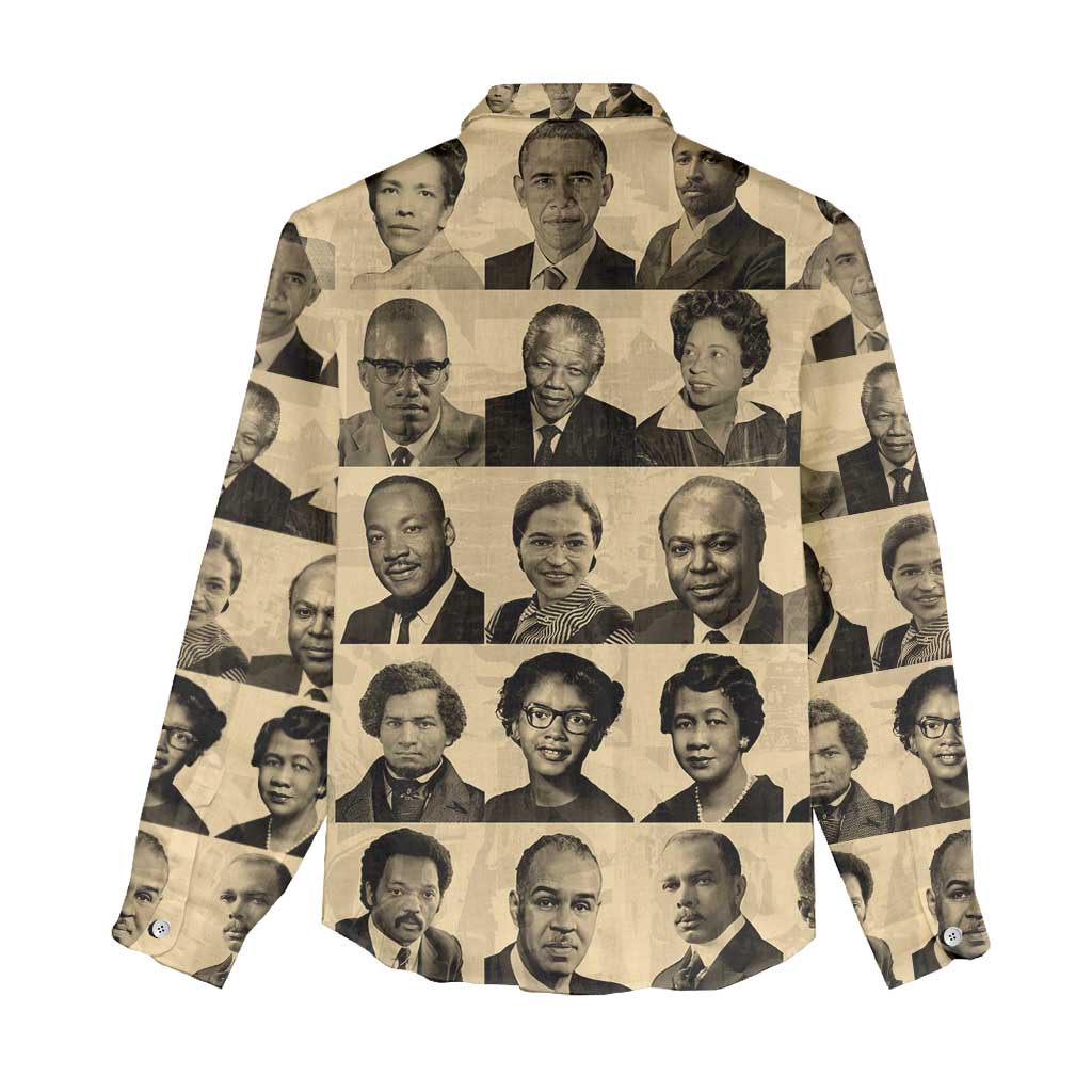 Civil Rights Leaders Women Casual Shirt African-American DT02