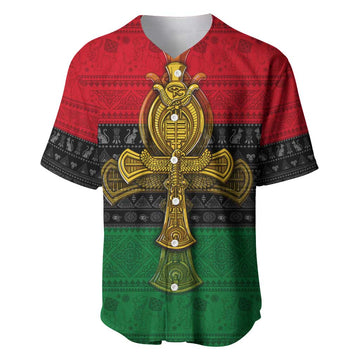 Pan African Ankh Baseball Jersey DT02