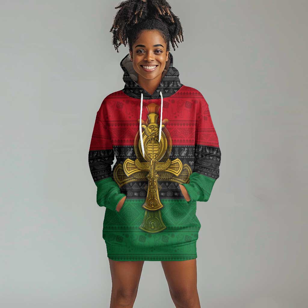 Pan African Ankh Hoodie Dress DT02