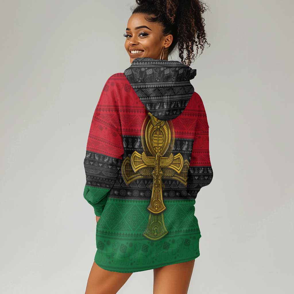 Pan African Ankh Hoodie Dress DT02