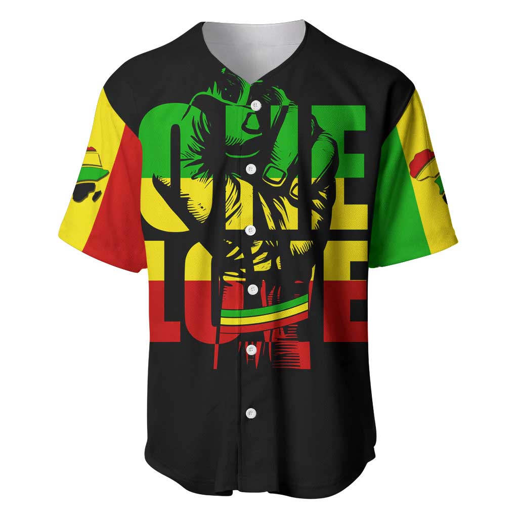 Reggae One Love Baseball Jersey African DT02