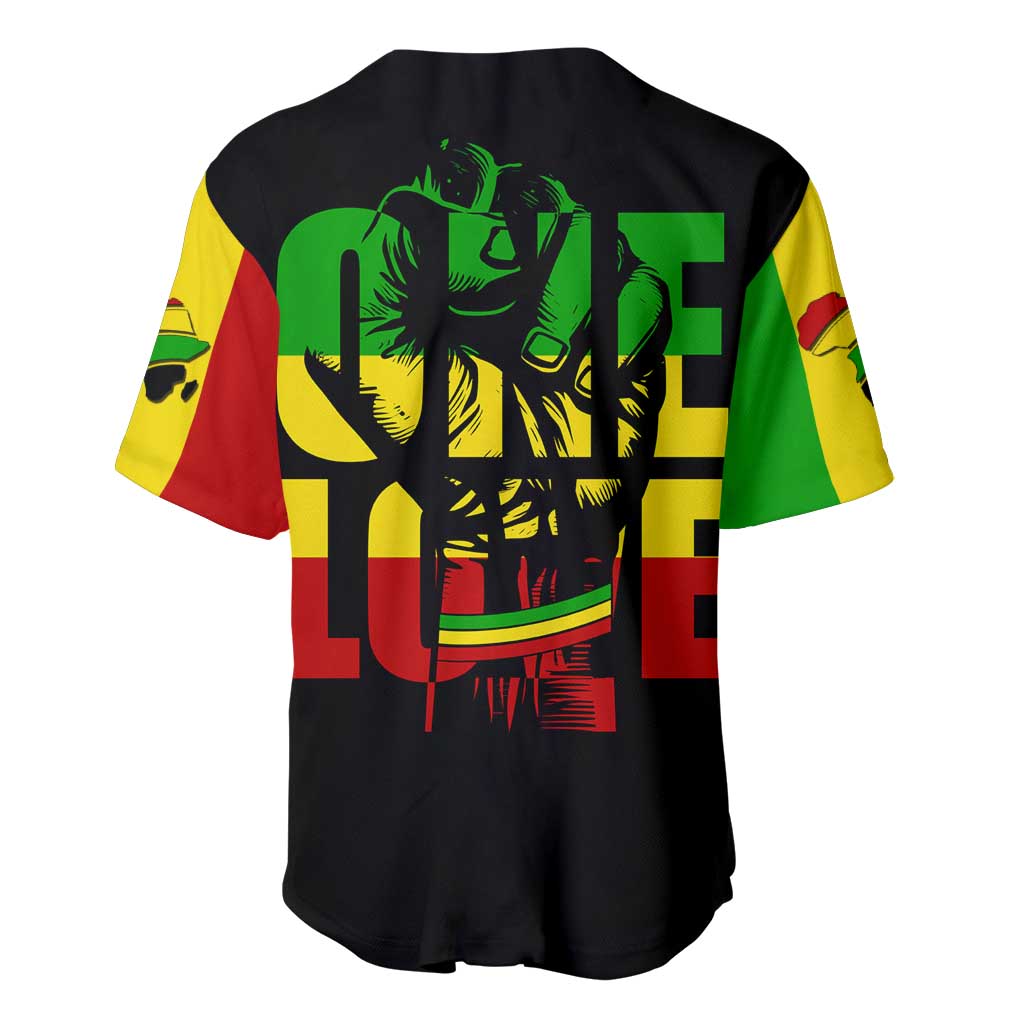 Reggae One Love Baseball Jersey African DT02