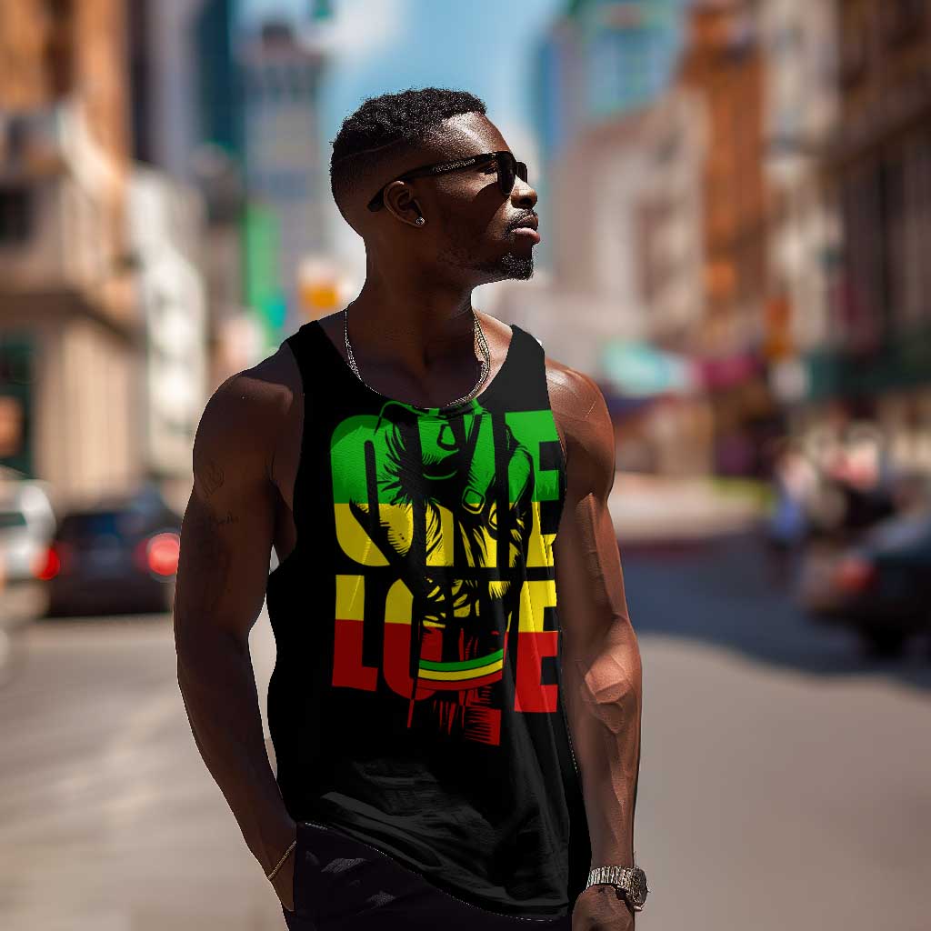 Reggae One Love Men Tank Top African DT02