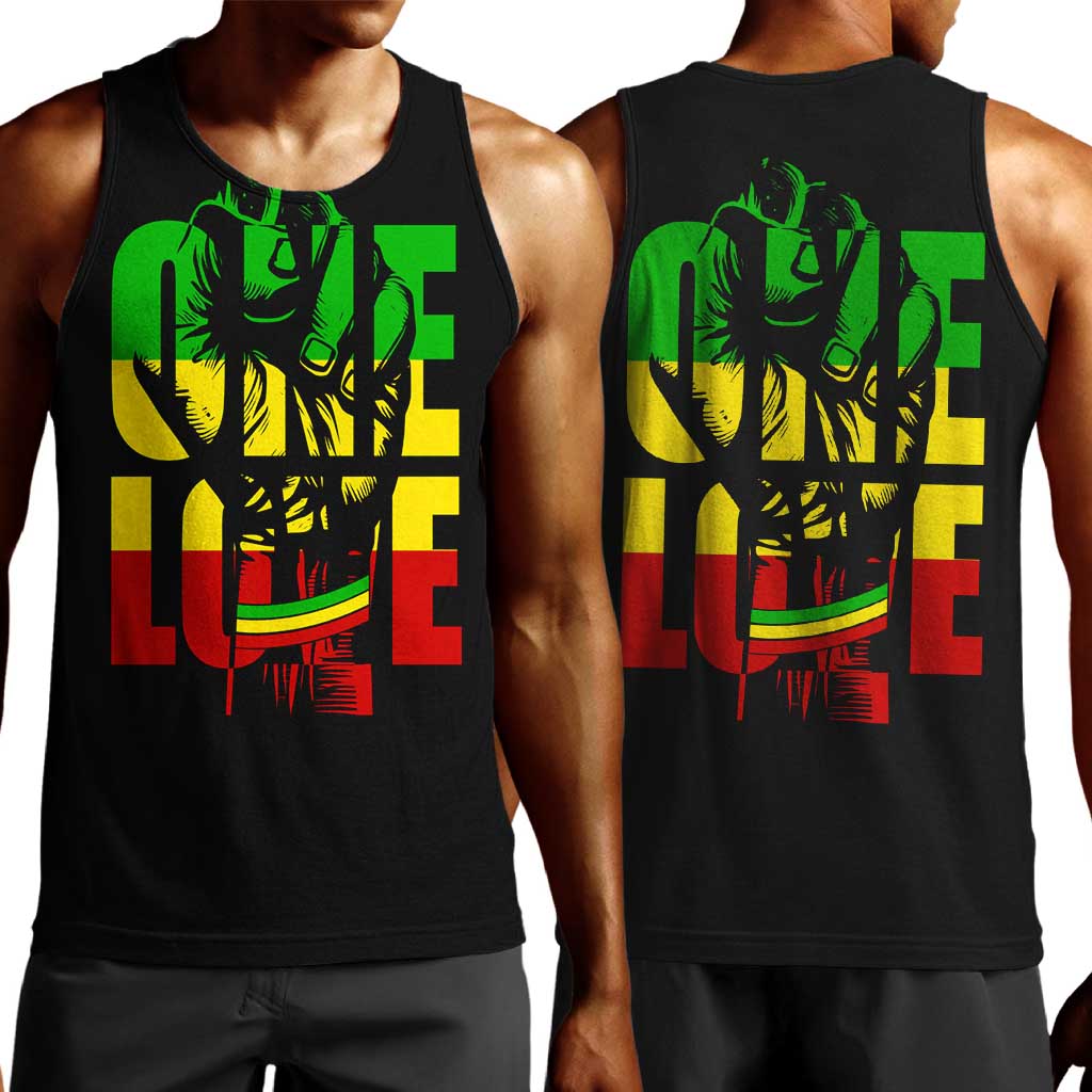 Reggae One Love Men Tank Top African DT02