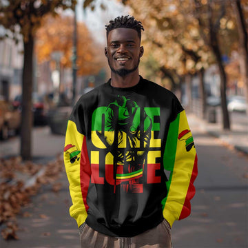 Reggae One Love Sweatshirt African DT02