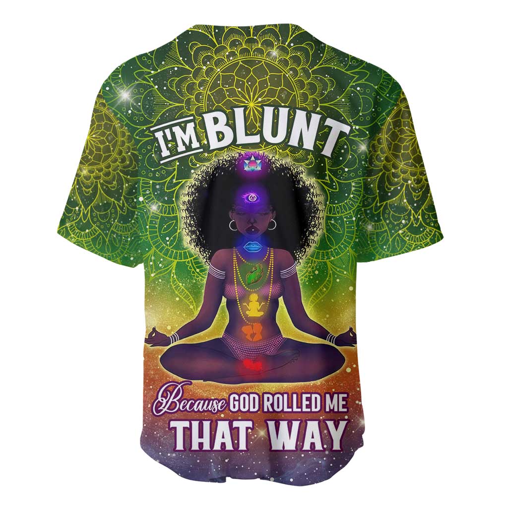 I'm Blunt African Baseball Jersey Black Women Mandala DT02
