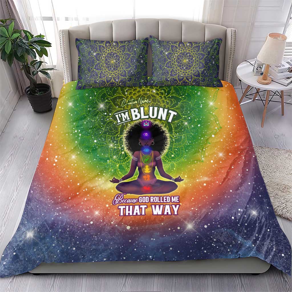 I'm Blunt African Bedding Set Black Women Mandala DT02