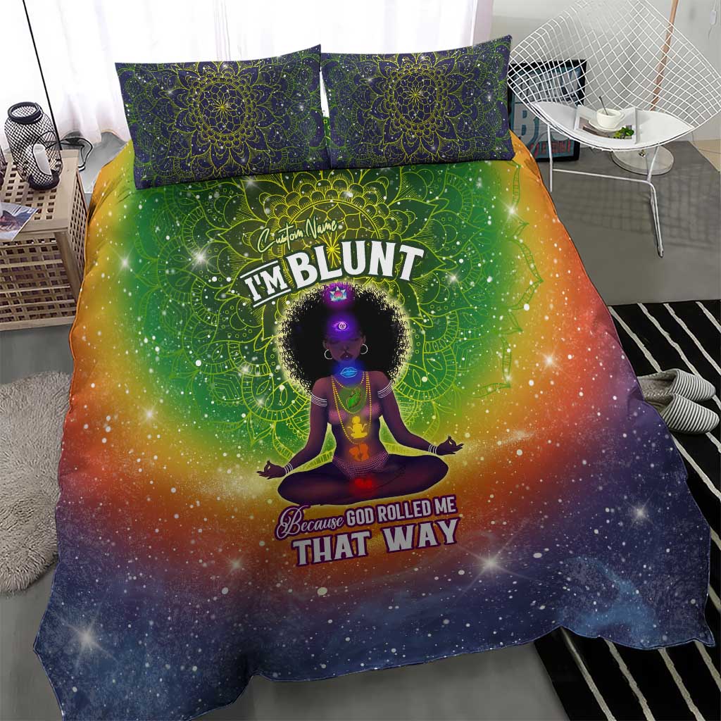 I'm Blunt African Bedding Set Black Women Mandala DT02