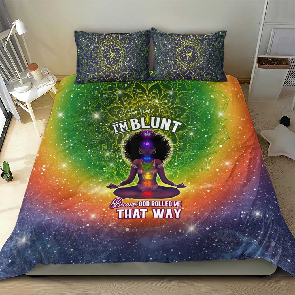 I'm Blunt African Bedding Set Black Women Mandala DT02