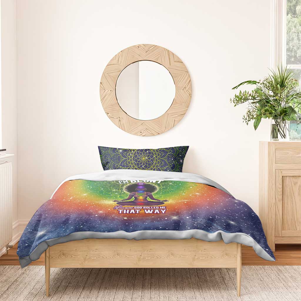 I'm Blunt African Bedding Set Black Women Mandala DT02