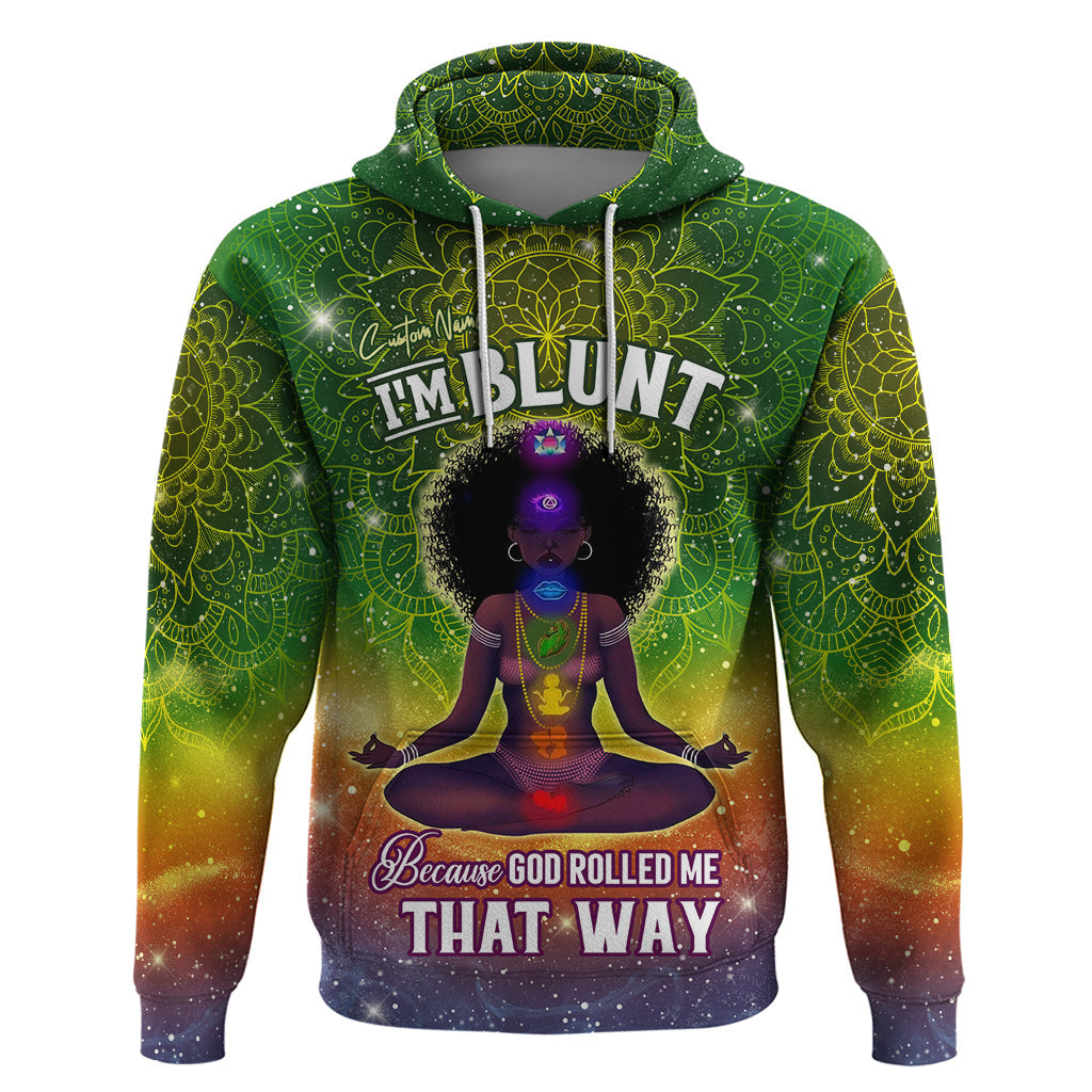 I'm Blunt African Hoodie Black Women Mandala DT02