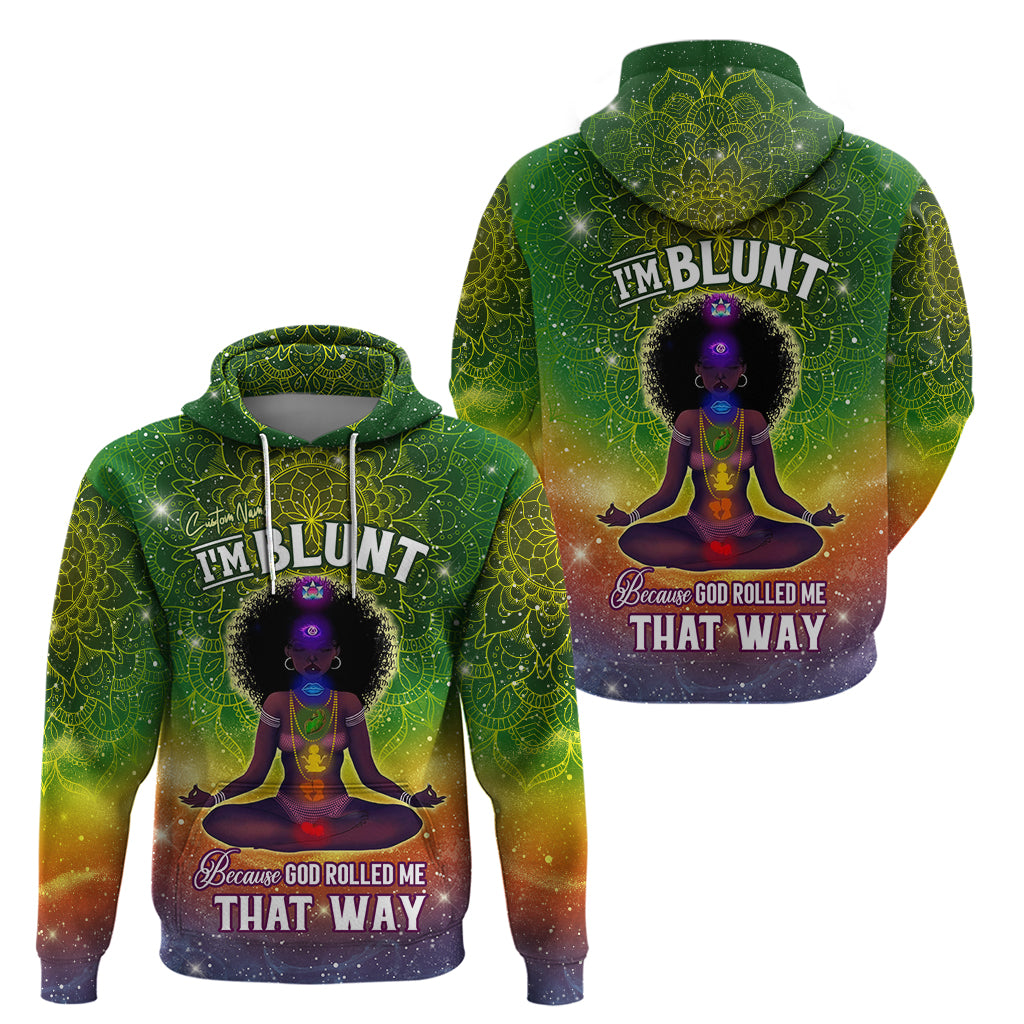 I'm Blunt African Hoodie Black Women Mandala DT02