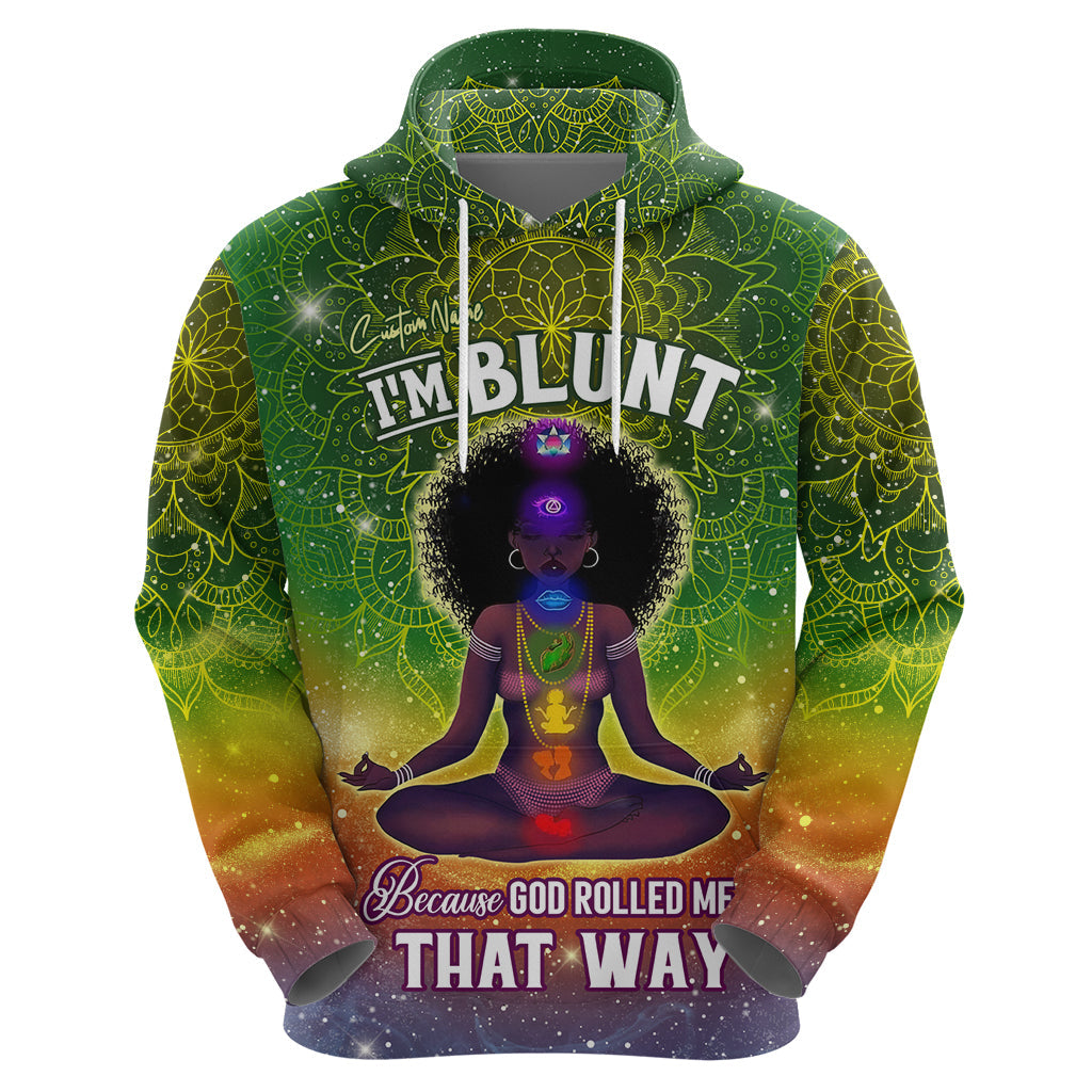 I'm Blunt African Hoodie Black Women Mandala DT02