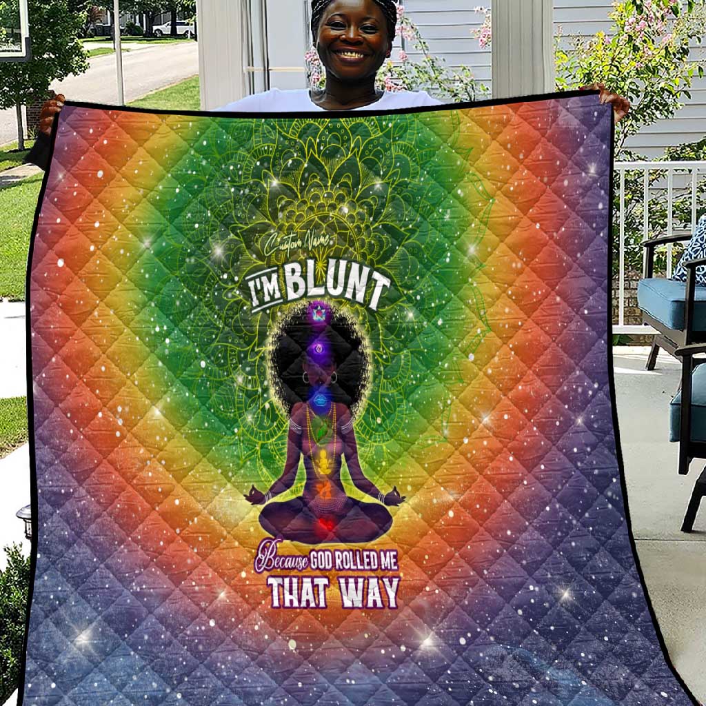 I'm Blunt African Quilt Black Women Mandala DT02