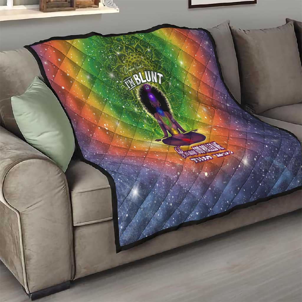 I'm Blunt African Quilt Black Women Mandala DT02
