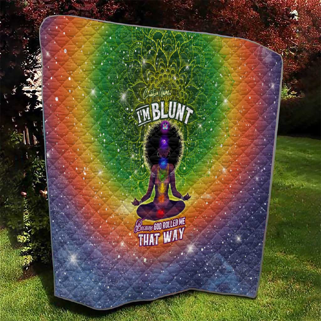 I'm Blunt African Quilt Black Women Mandala DT02