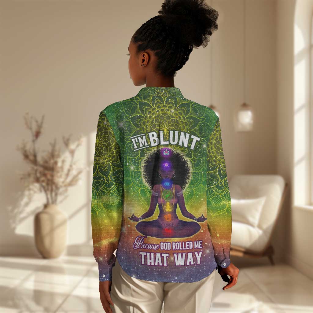 I'm Blunt African Women Casual Shirt Black Women Mandala DT02