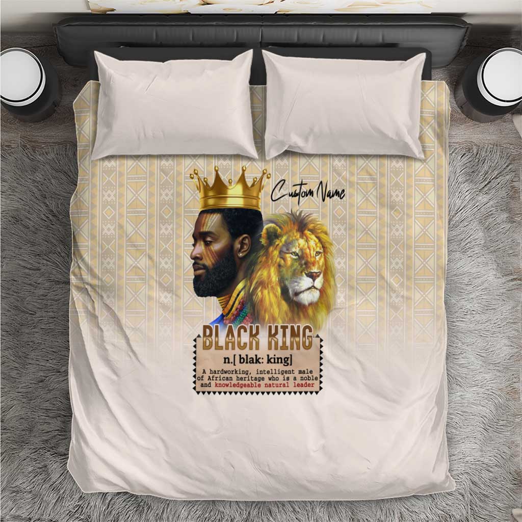 Lion Black King Bedding Set African Heritage DT02