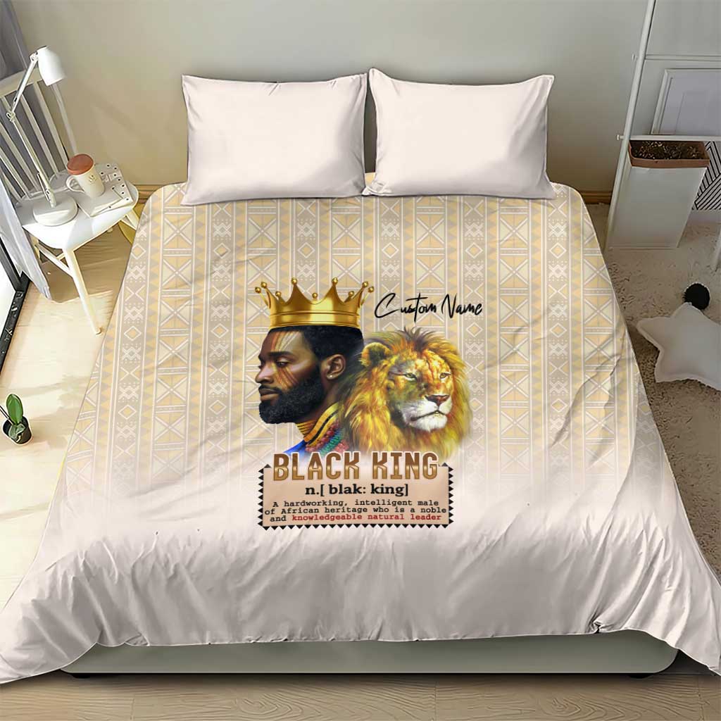 Lion Black King Bedding Set African Heritage DT02