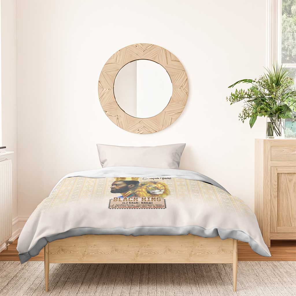 Lion Black King Bedding Set African Heritage DT02