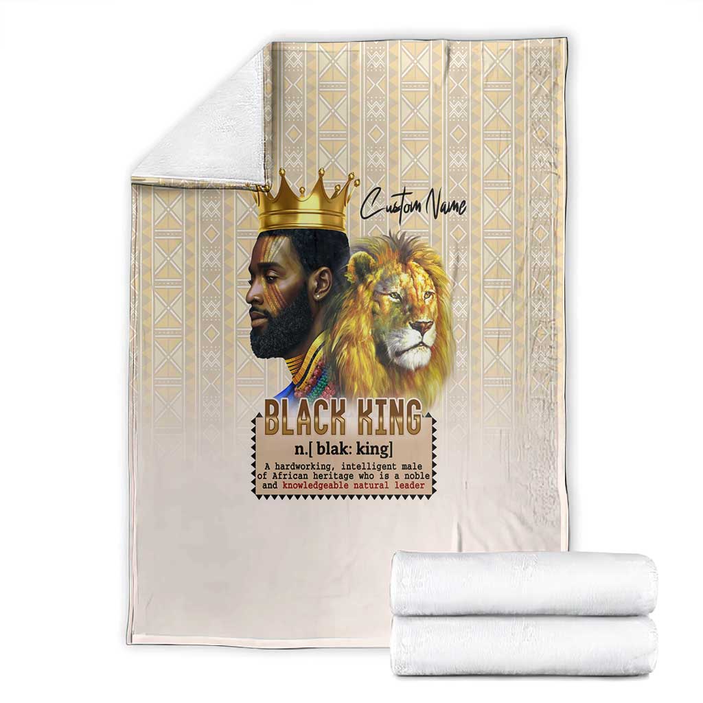 Lion Black King Blanket African Heritage DT02