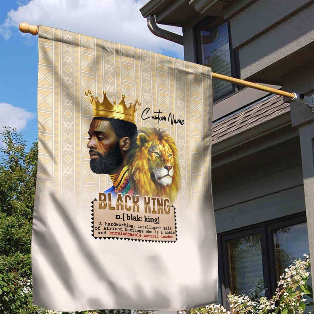 Lion Black King Garden Flag African Heritage DT02