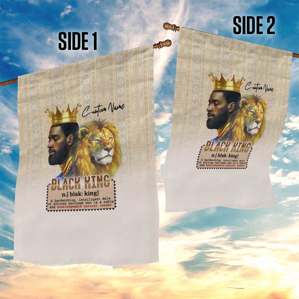 Lion Black King Garden Flag African Heritage DT02