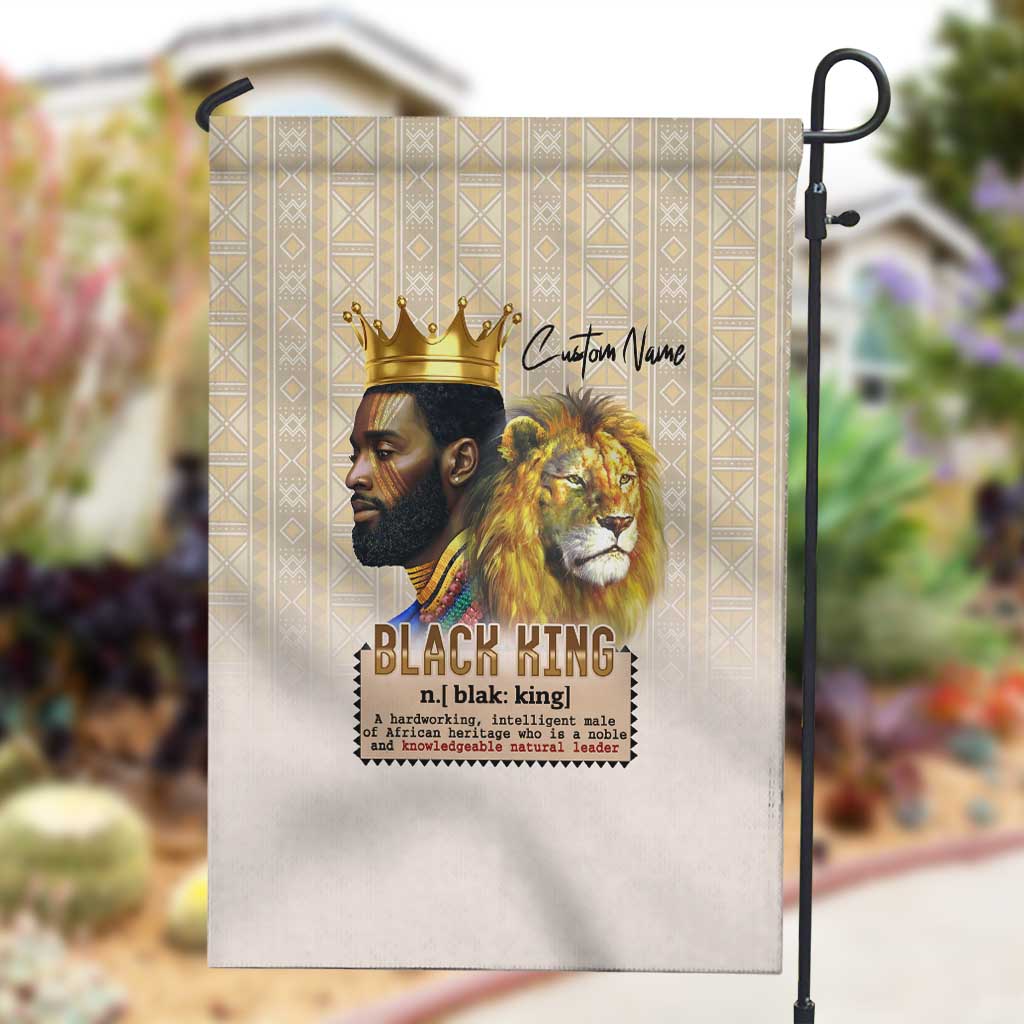 Lion Black King Garden Flag African Heritage DT02