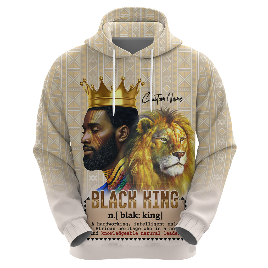 Lion Black King Hoodie African Heritage DT02