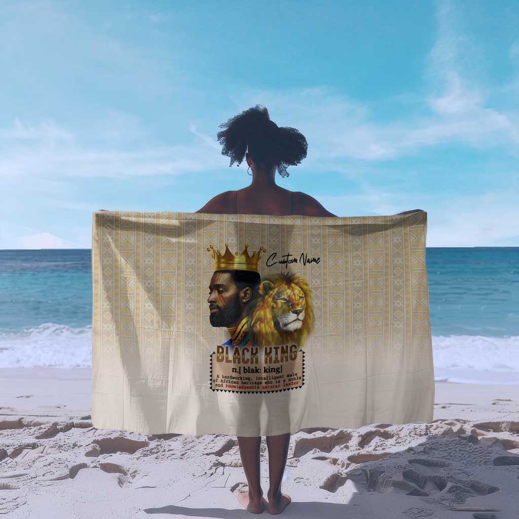Lion Black King Sarong African Heritage DT02