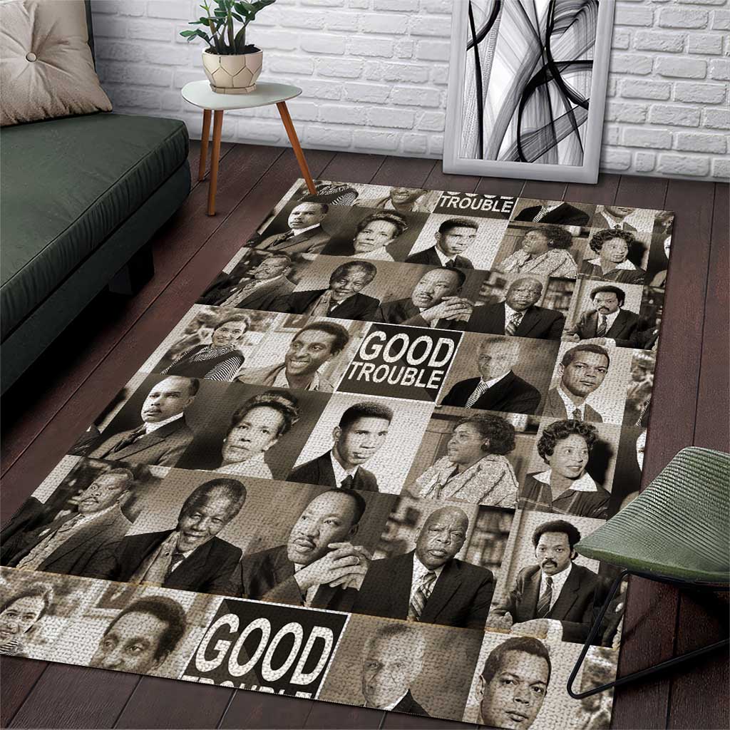 Good Trouble Area Rug Civil Rights Leaders DT02