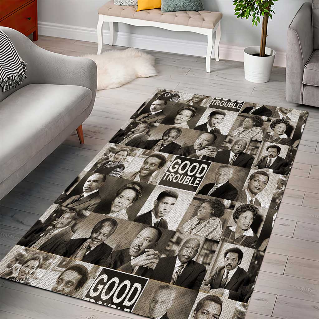 Good Trouble Area Rug Civil Rights Leaders DT02