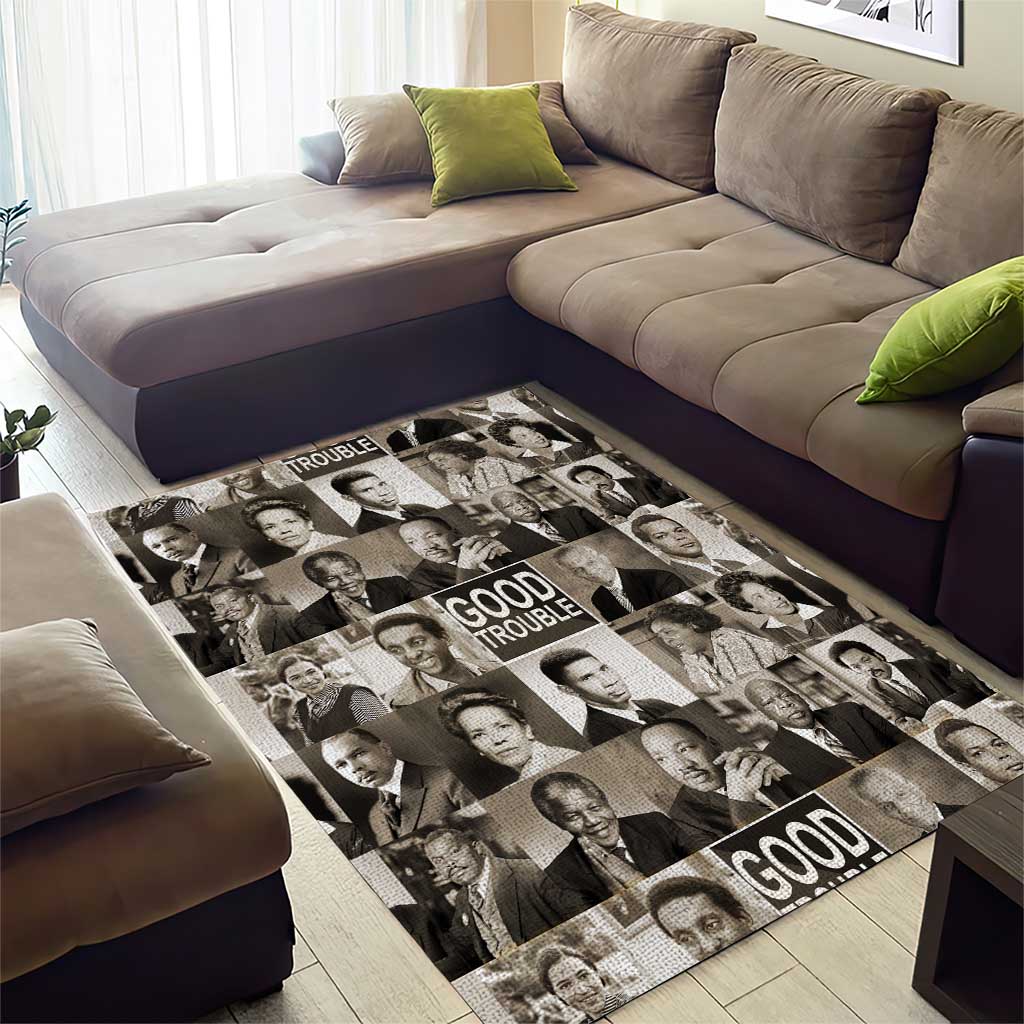 Good Trouble Area Rug Civil Rights Leaders DT02