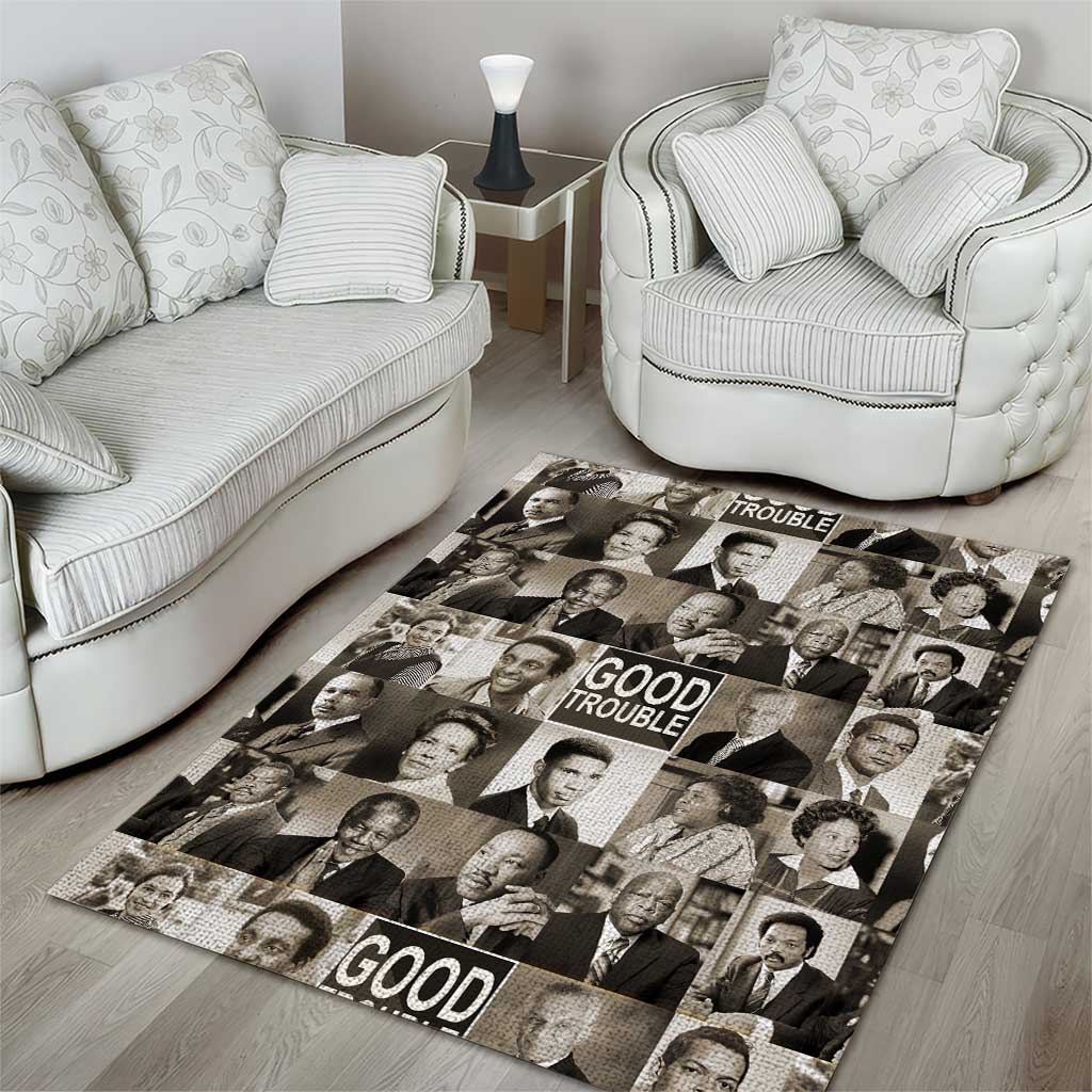 Good Trouble Area Rug Civil Rights Leaders DT02