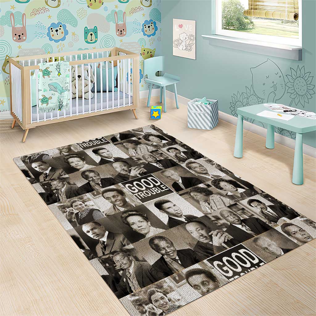 Good Trouble Area Rug Civil Rights Leaders DT02