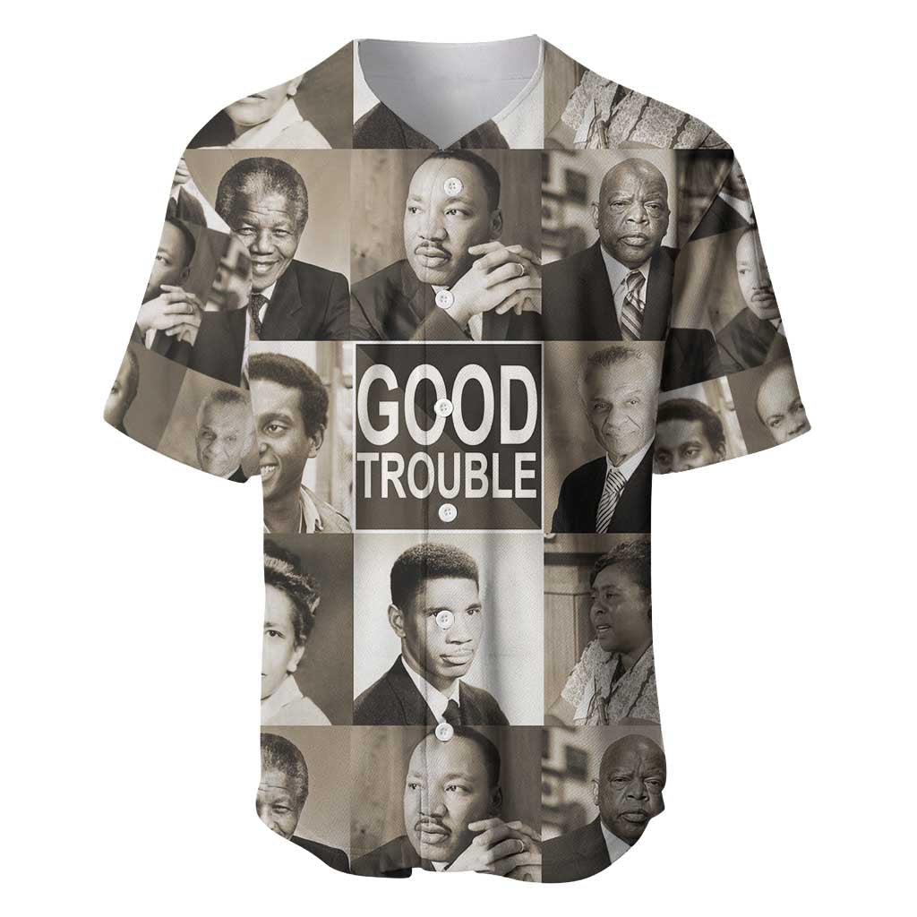 Good Trouble Baseball Jersey Civil Rights Leaders DT02