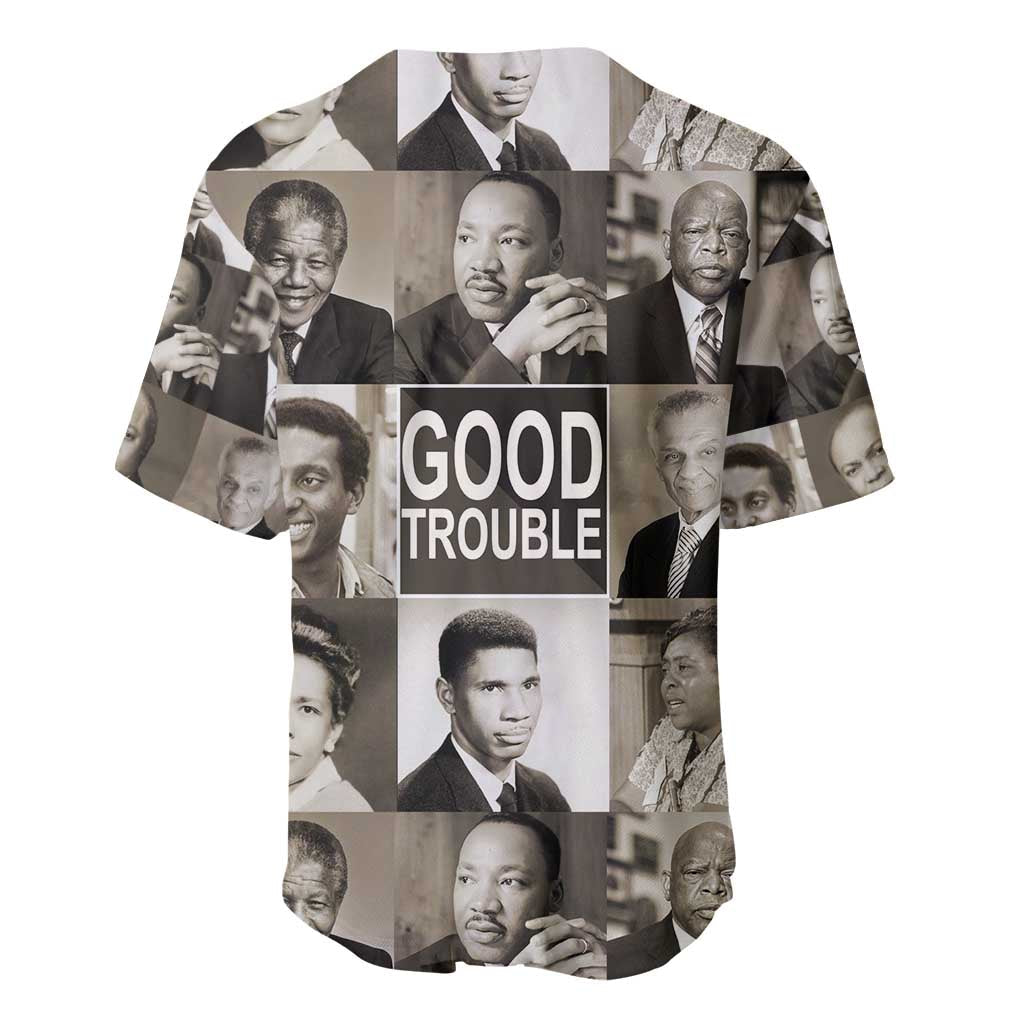 Good Trouble Baseball Jersey Civil Rights Leaders DT02