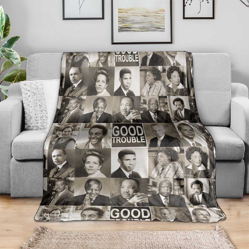 Good Trouble Blanket Civil Rights Leaders DT02
