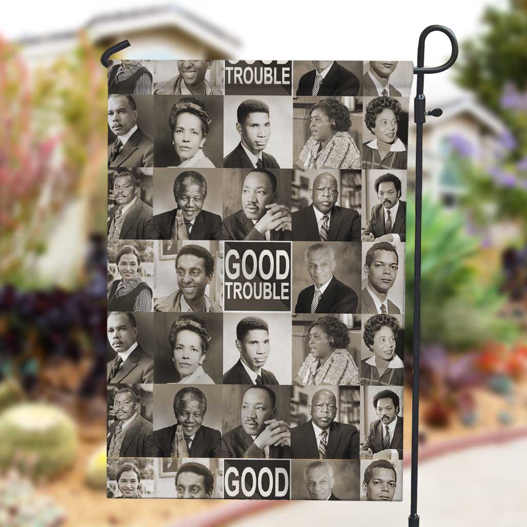 Good Trouble Garden Flag Civil Rights Leaders DT02