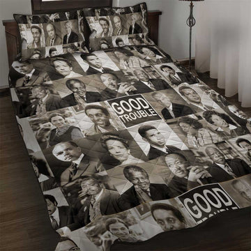 Good Trouble Quilt Bed Set Civil Rights Leaders DT02