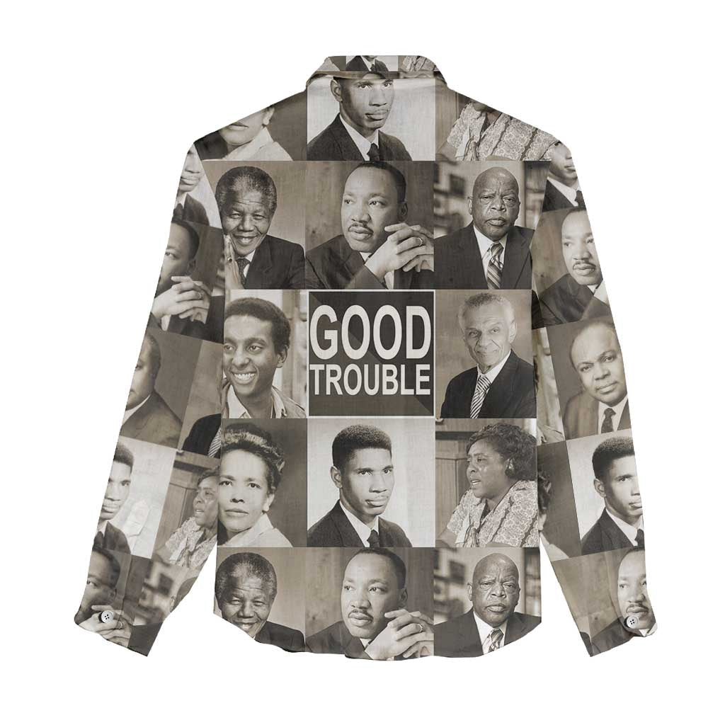 Good Trouble Women Casual Shirt Civil Rights Leaders DT02