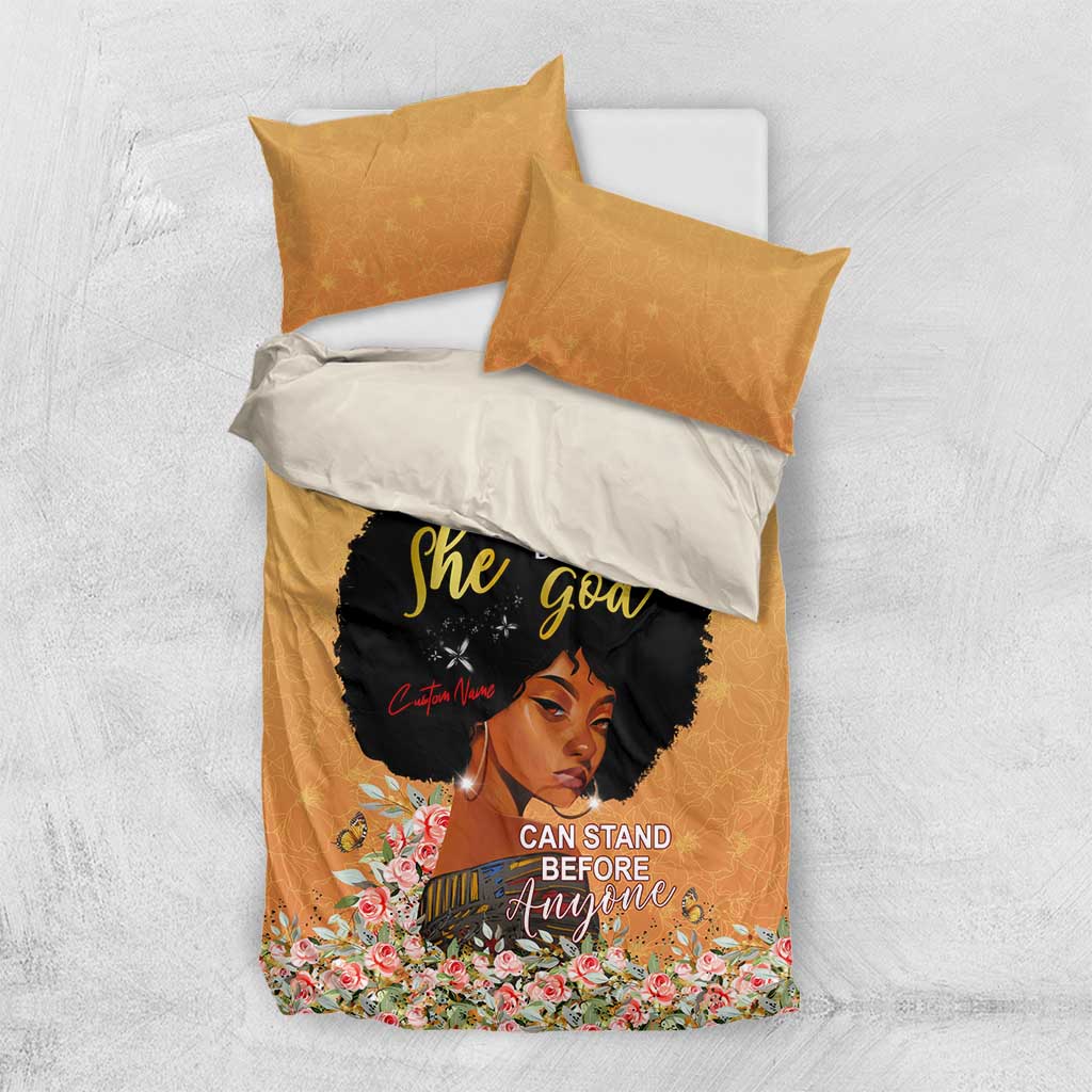 Personalized African Black Women Bedding Set She Who Kneels Before God DT02