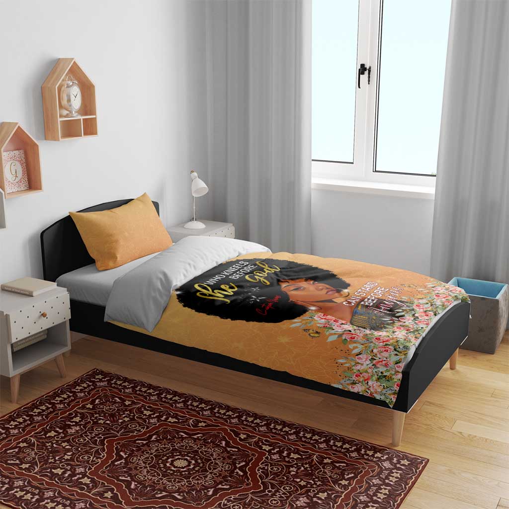 Personalized African Black Women Bedding Set She Who Kneels Before God DT02