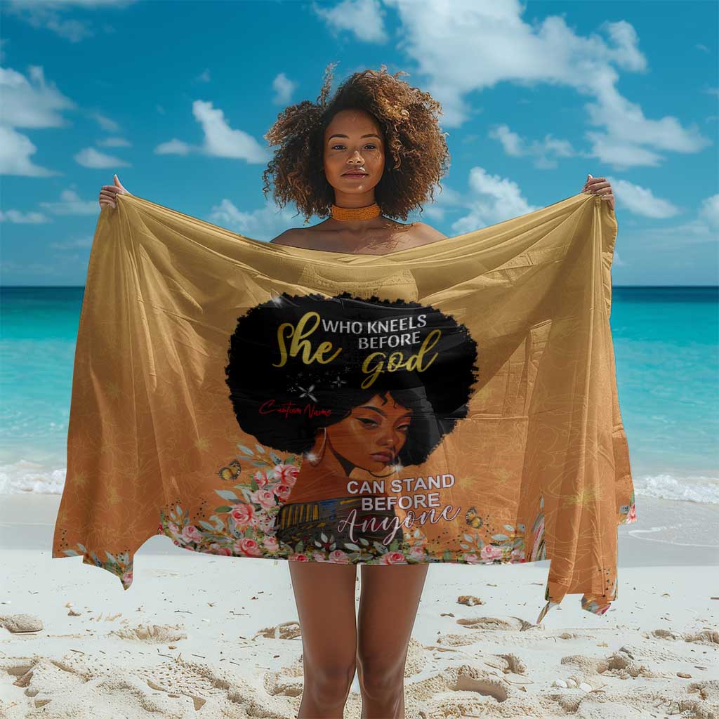 Personalized African Black Women Sarong She Who Kneels Before God DT02