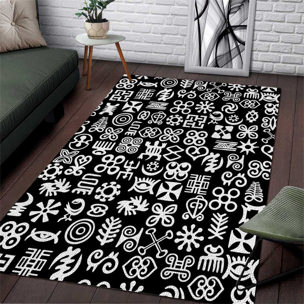 African Adinkra Area Rug - Mixed Pattern Symbols DT02