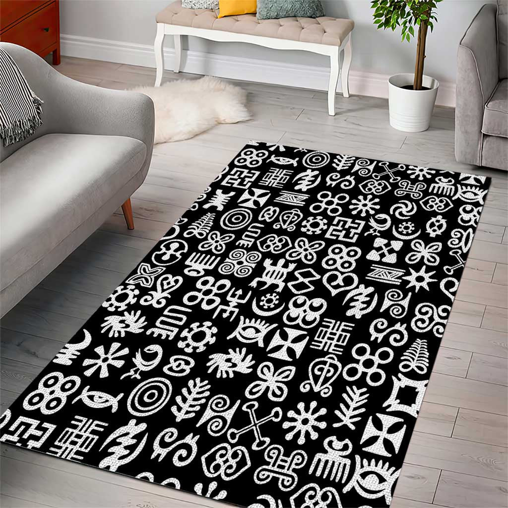 African Adinkra Area Rug - Mixed Pattern Symbols DT02