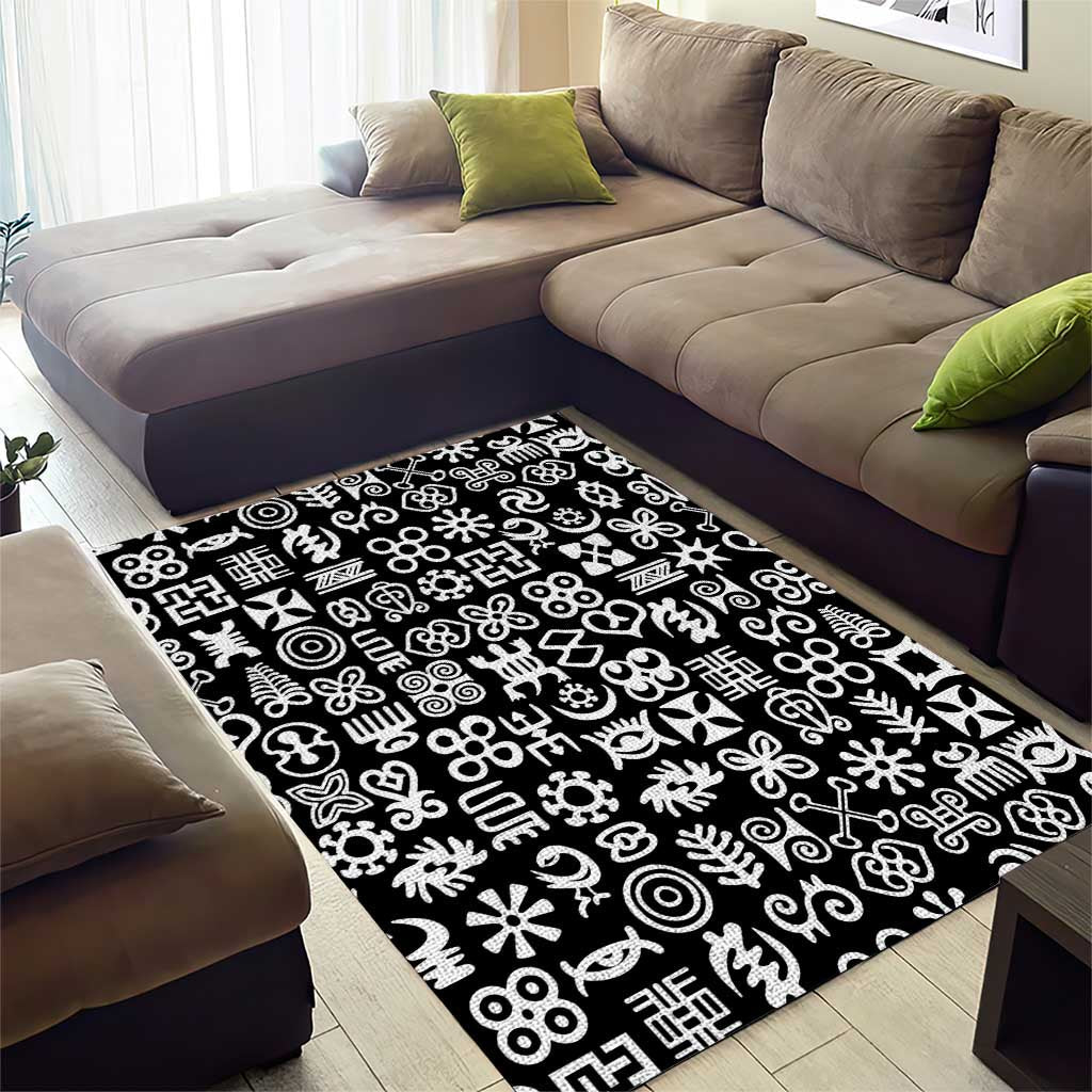 African Adinkra Area Rug - Mixed Pattern Symbols DT02